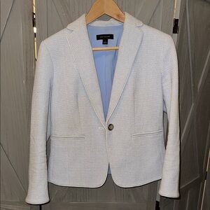 Ann Taylor Light-blue Textured Women's Blazer
